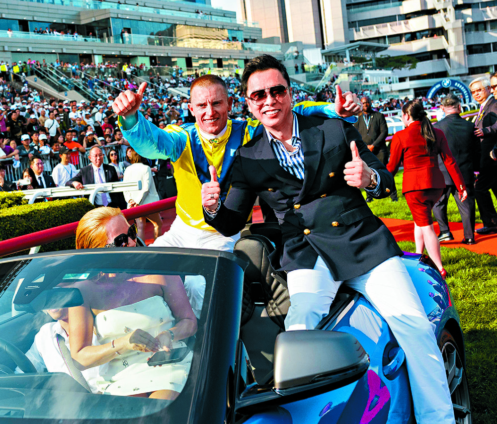 Donnie Yen with Zac Purton at last year's Derby. Donnie Yen with Zac Purton at last year's Derby.