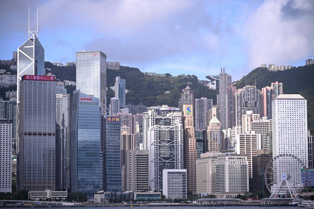 Hong Kong skyline and Victoria Harbour, as seen from Kowloon, on July 1, 2026. (Photo by Peter PARKS /AFP)