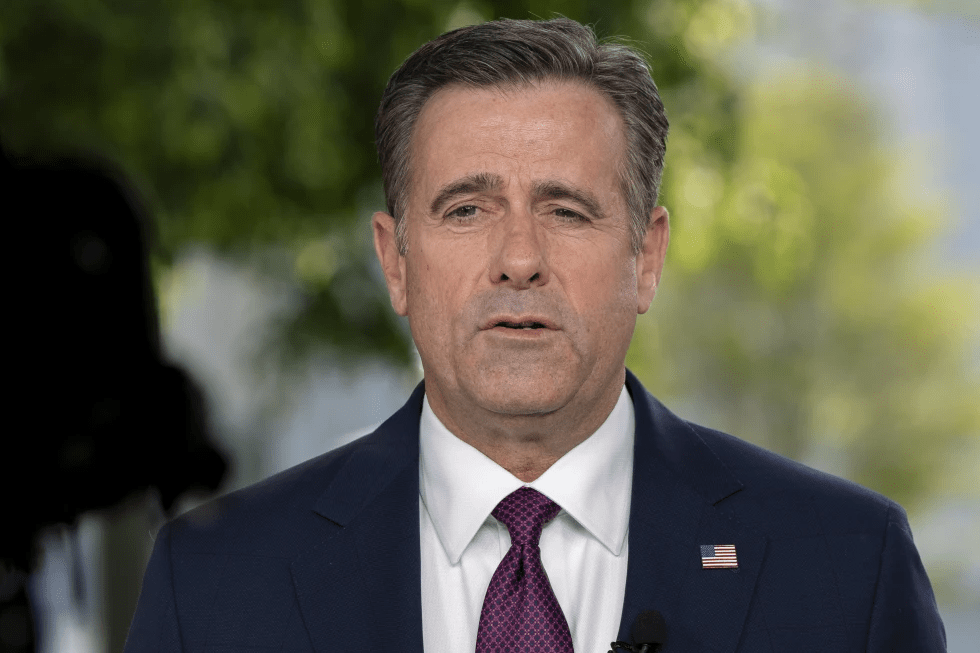 CIA Director John Ratcliffe during a television interview at the White House, Wednesday, April 30, 2025, in Washington. (AP Photo/Alex Brandon)