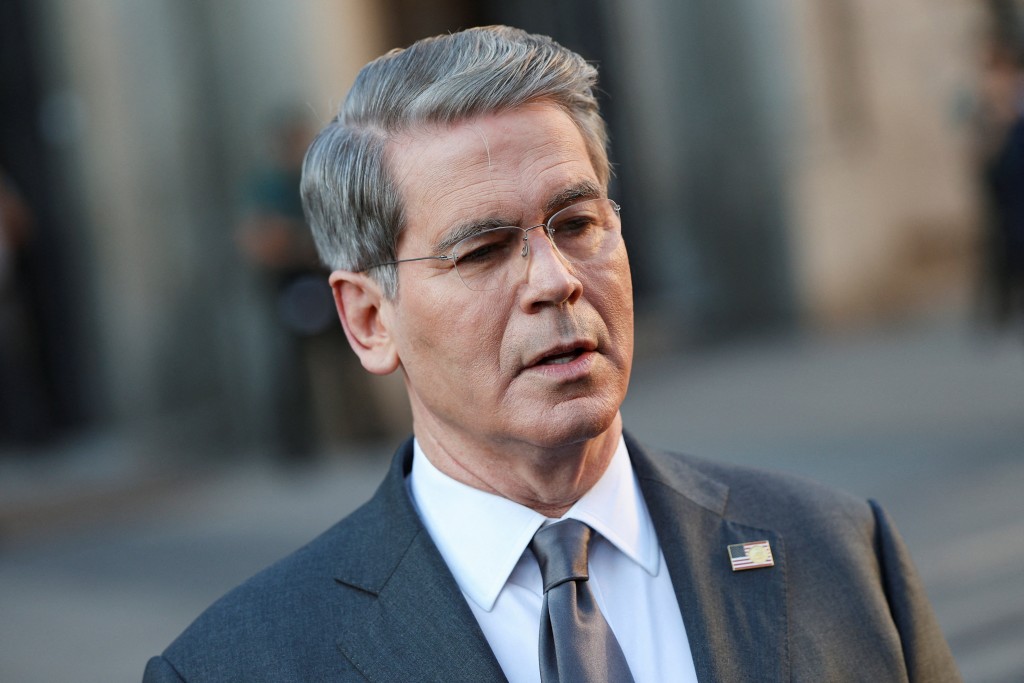 U.S. Treasury Secretary Scott Bessent speaks to the press, on the day of U.S.-China talks on trade, economic and national security issues, in Madrid, Spain, September 15, 2025. (Reuters)