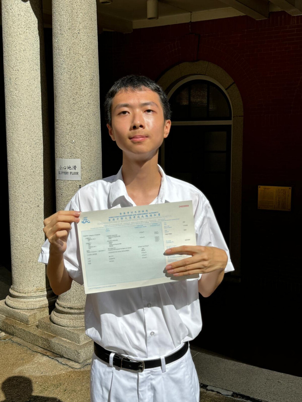 Yip Shiu-yuen, the top scorer at King’s College. 