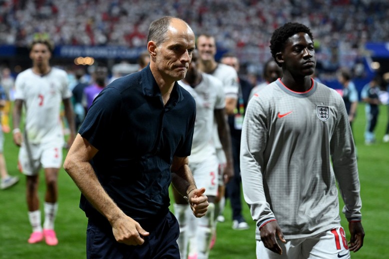 Thomas Tuchel is under fire for the changes he made after England took the lead against Argentina. AFP
