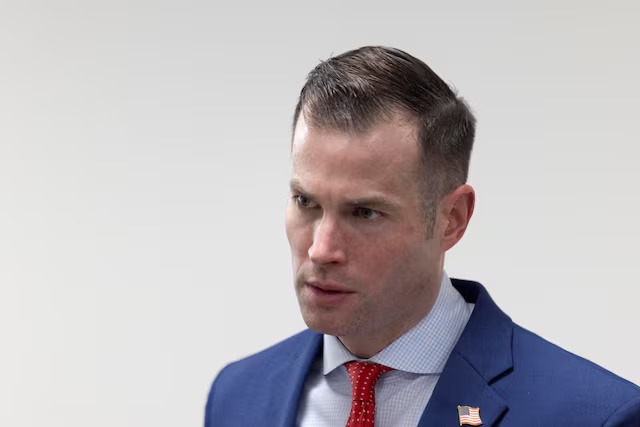 Republican candidate Clayton Fuller files paperwork to run in the special election for Georgia’s 14th Congressional District to replace former-U.S. Congresswoman Marjorie Taylor Greene, in Atlanta, Georgia, U.S. January 12, 2026. REUTERS/Alyssa Pointer/File Photo 