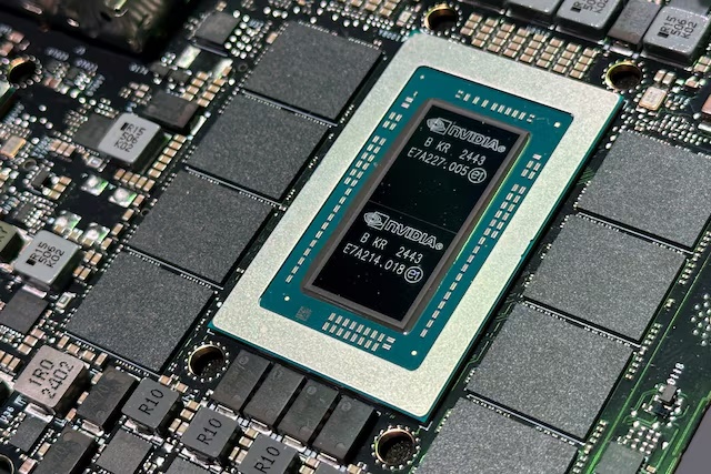 Nvidia GB10 Grace Blackwell Superchip is displayed at the company's GTC conference in San Jose, California, U.S., March 19, 2025. REUTERS/Max A. Cherney/ File Photo
