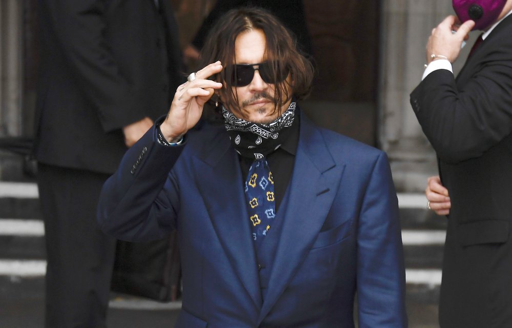 Johnny Depp arrives at the High Court in London. (AP photo) Johnny Depp arrives at the High Court in London. (AP photo)