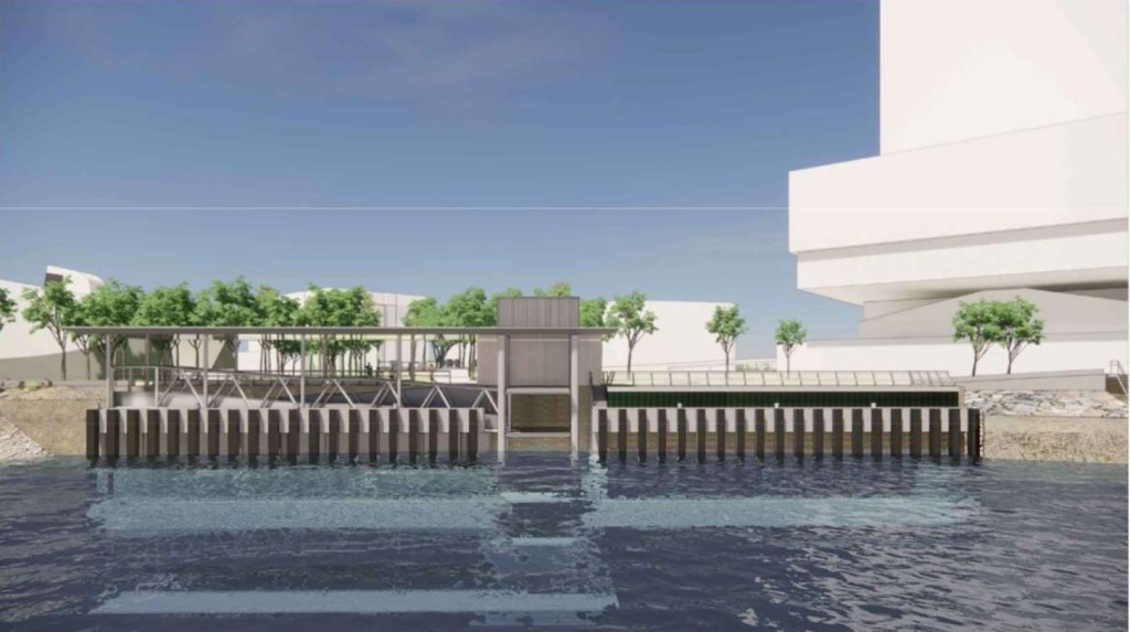 Artist's impression of the Southern Landing Facility in West Kowloon Cultural District