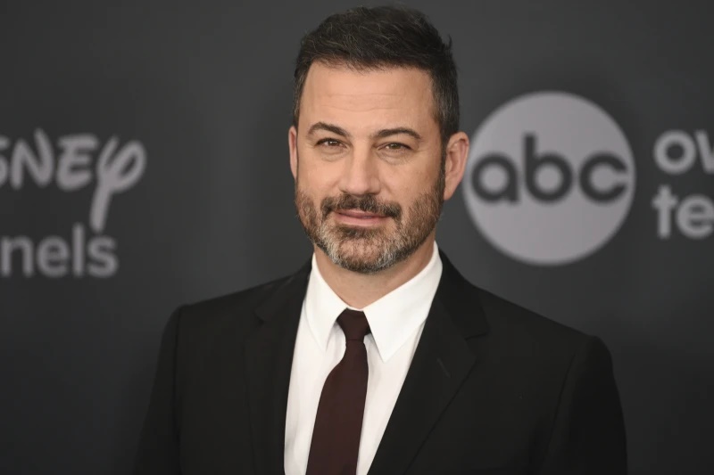 Jimmy Kimmel appears at the Walt Disney Television upfront in New York on May 14, 2019. (Photo by Evan Agostini/Invision/AP, File)