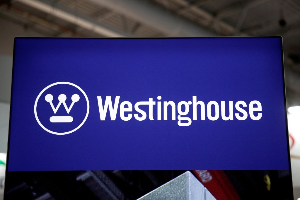 The logo of Westinghouse Electric Corp. is pictured at the World Nuclear Exhibition (WNE), the trade fair event for the global nuclear community in Villepinte near Paris, France, June 26, 2018. REUTERS/Benoit Tessier/File Photo