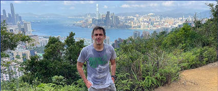 Ronnie O'Sullivan, who loves jogging, praised Hong Kong's natural views. Ronnie O'Sullivan, who loves jogging, praised Hong Kong's natural views.