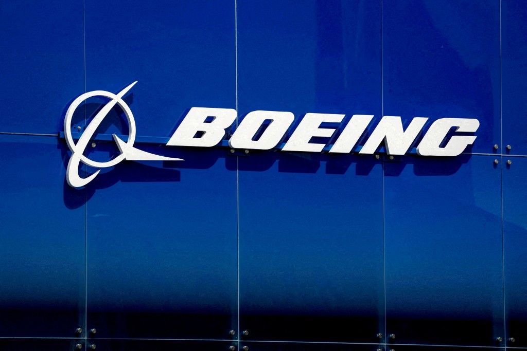 A Boeing logo is seen at the 54th International Paris Airshow at Le Bourget Airport near Paris, France, June 18, 2023. REUTERS/Benoit Tessier/File Photo/File Photo