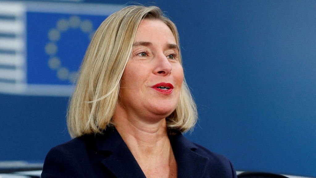 Former EU foreign policy chief Federica Mogherini. File Photo/Reuters