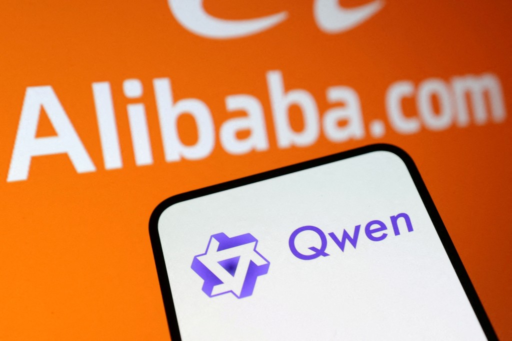 Qwen and Alibaba logos are seen in this illustration taken. (Reuters)