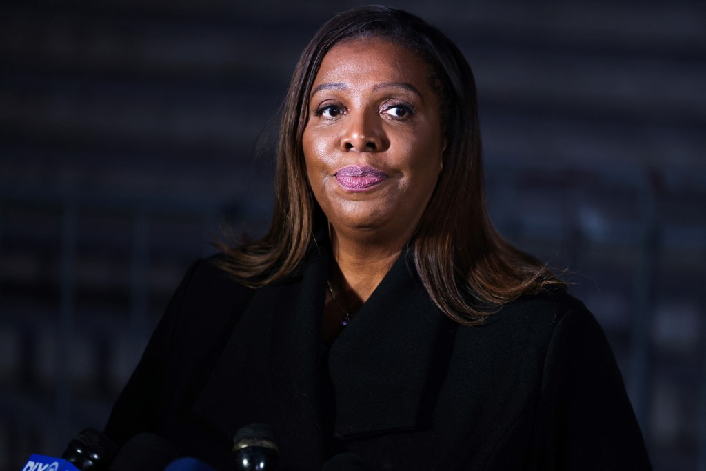 New York Attorney General Letitia James, who successfully prosecuted President Donald Trump, was indicted on October 9, 2025 for mortgage fraud, US media reported.   Photo by CHARLY TRIBALLEAU / AFP
