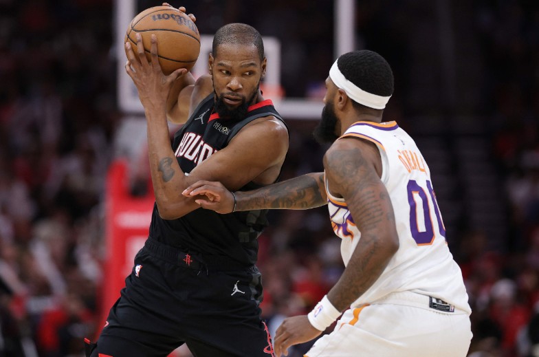 Kevin Durant and the Houston Rockets will face the Dallas Mavericks in two pre-season games.  AFP