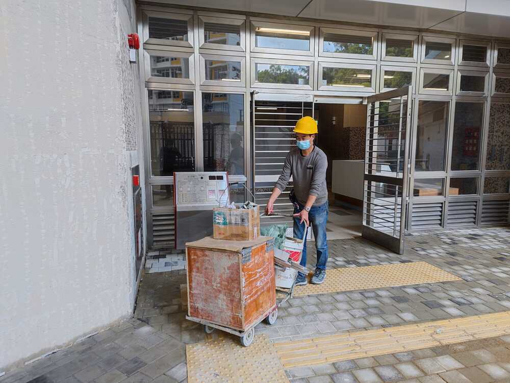 Wong Ching House of Queen's Hill Estate may be converted into a makeshift quarantine facility. Wong Ching House of Queen's Hill Estate may be converted into a makeshift quarantine facility.