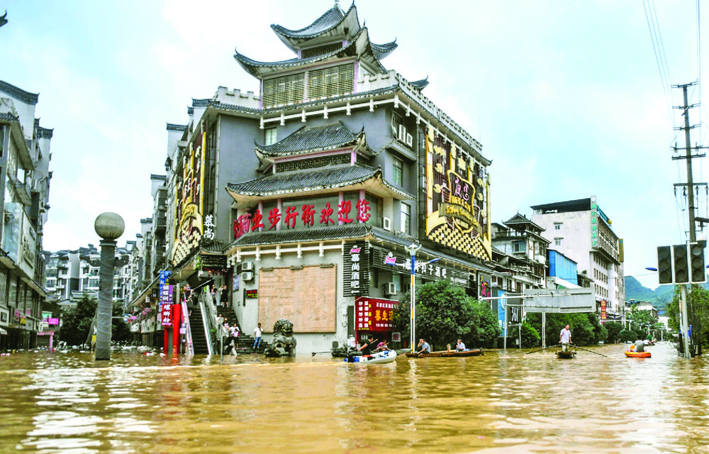 Flooding hits Guangxi and Jiangxu as rains batter regions along the Yangtze river. XINHUA Flooding hits Guangxi and Jiangxu as rains batter regions along the Yangtze river. XINHUA