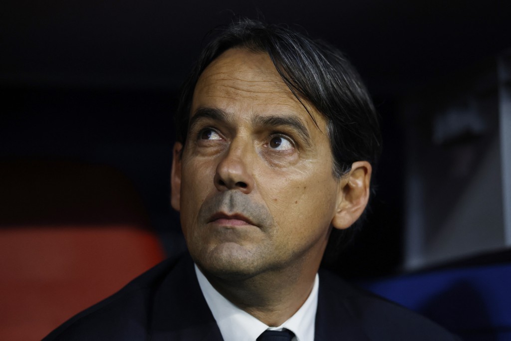 Inter Milan coach Simone Inzaghi. (Reuters)