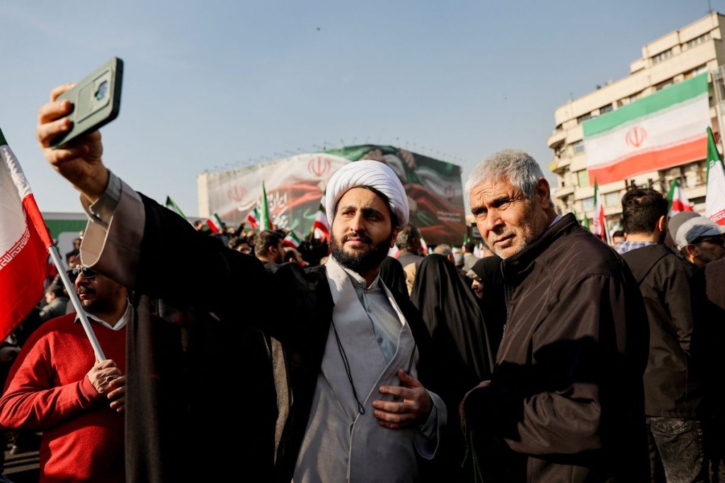 Pro-government rally in Tehran. Reuters