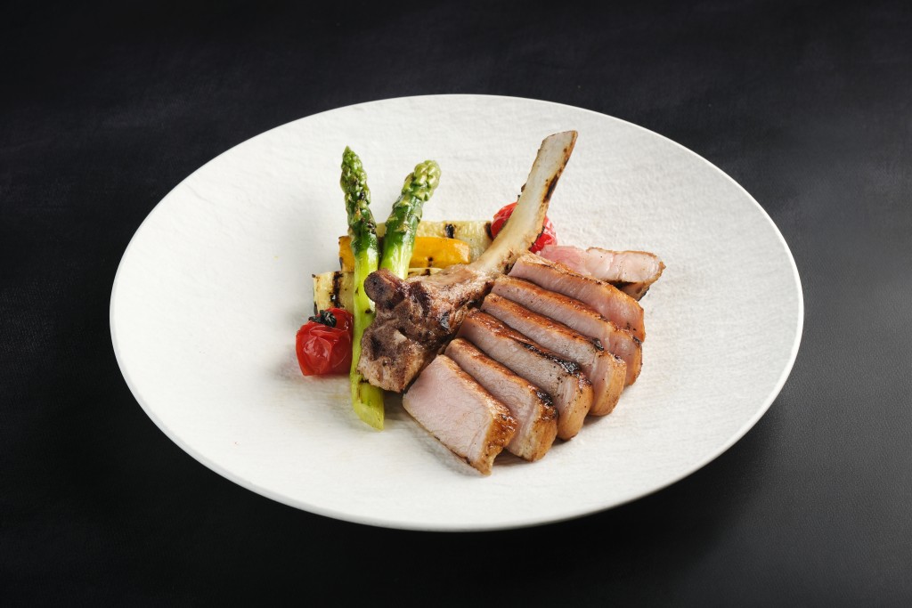 Grilled Rack of Pork.