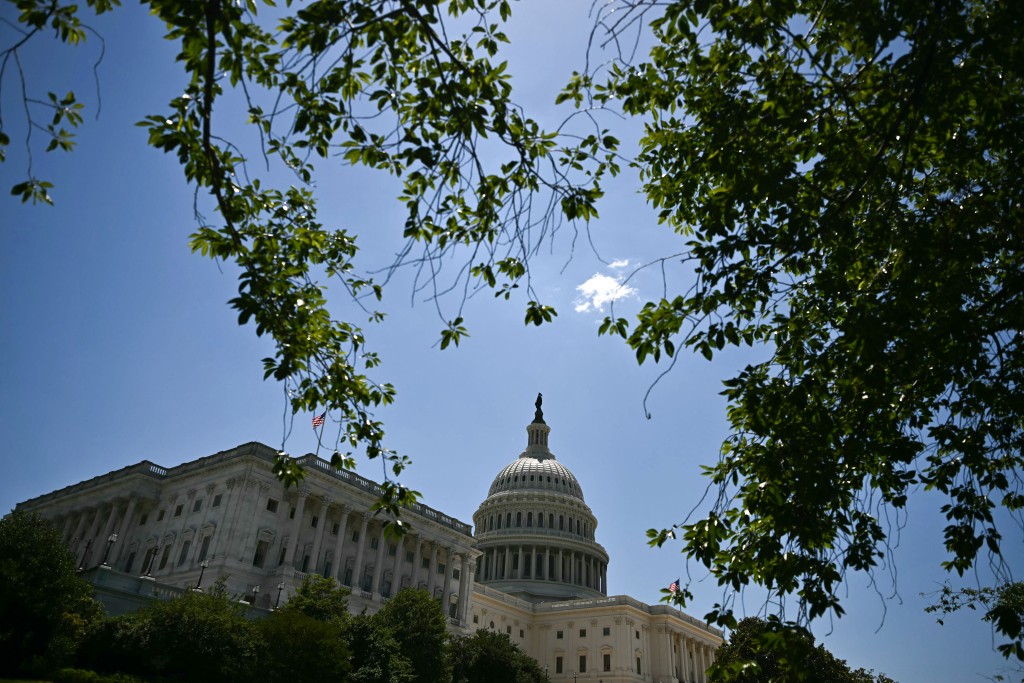 Photo by KENT NISHIMURA / AFP  A view of the US Capitol in Washington, DC, on June 4, 2026.