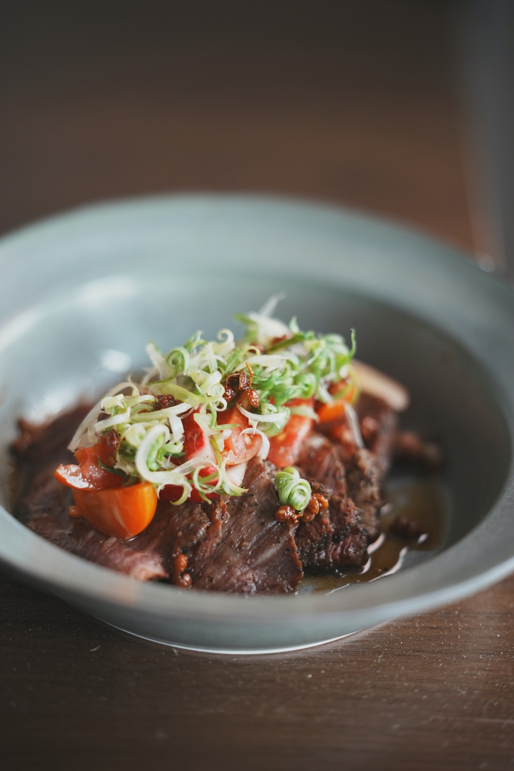 Lapsang Souchong Tea-braised Beef Orzo.