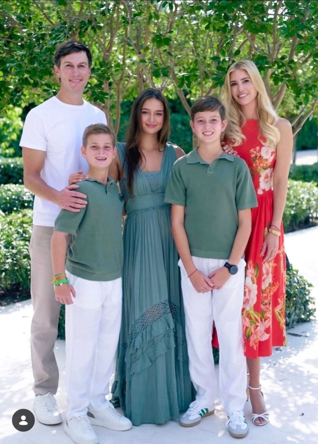 Ivanka Trump and her husband Jared Kushner attended with their three children — Arabella, Joseph and Theodore.
