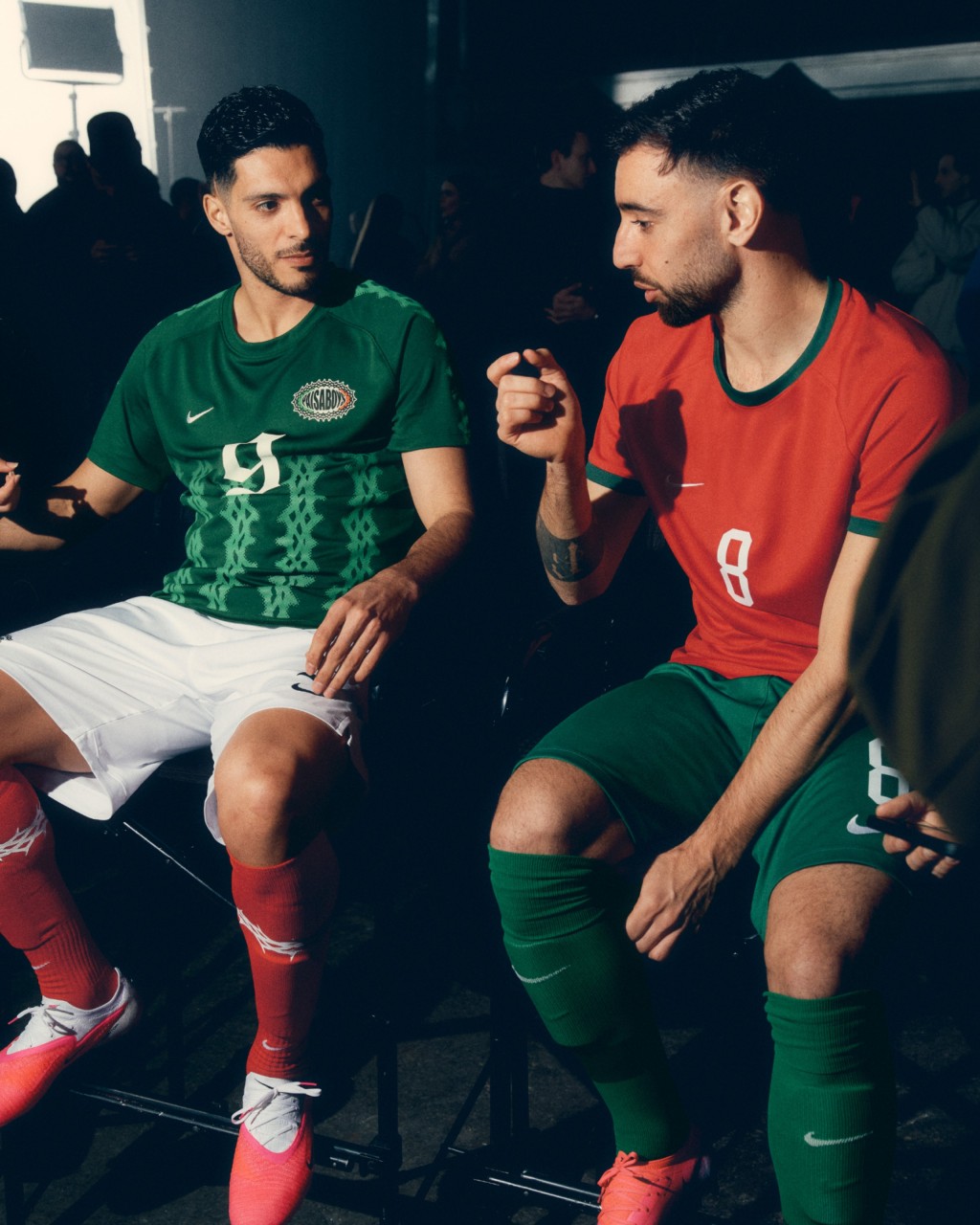 Mexican striker Raúl Jiménez and Portuguese star midfielder Bruno Fernandes.