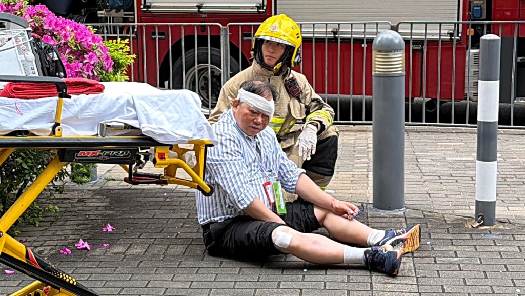 Fung told reporters he was walking to lunch when he got hit.
