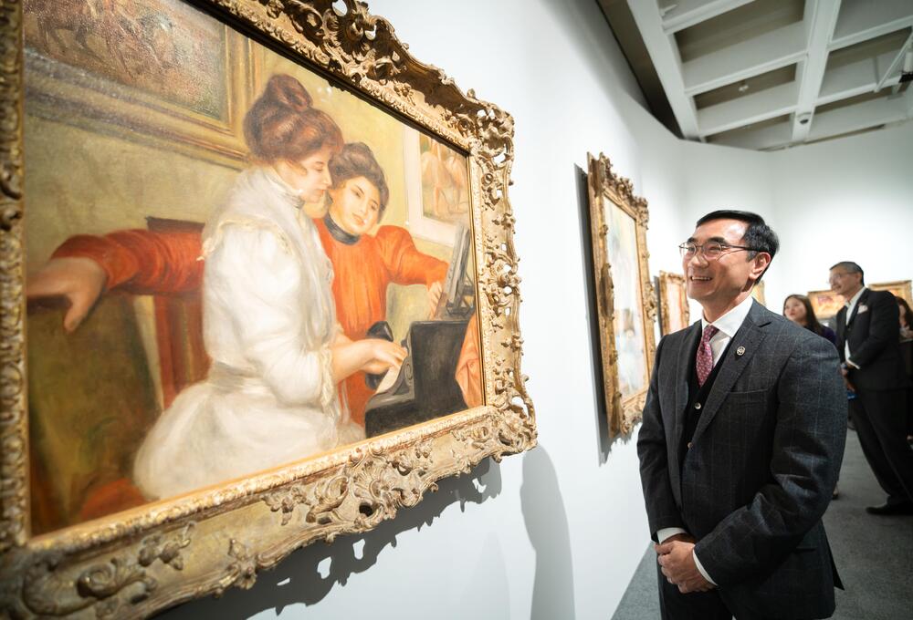 Chairman of the Hong Kong Jockey Club Michael Lee Tze-hau was among the guests at the exhibition’s opening ceremony on Thursday. Chairman of the Hong Kong Jockey Club Michael Lee Tze-hau was among the guests at the exhibition’s opening ceremony on Thursday.