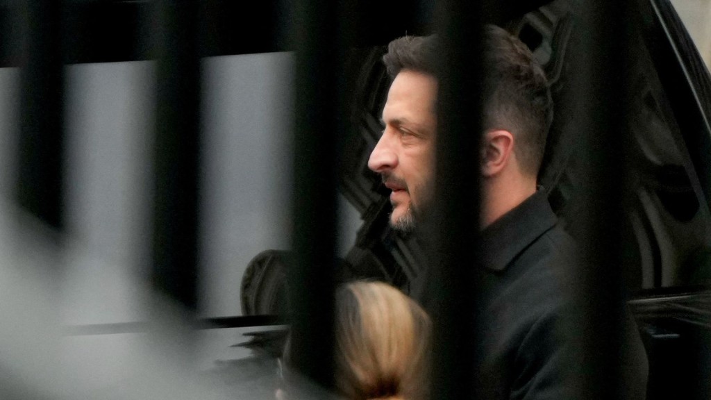 Ukrainian President Volodymyr Zelensky arrives at the White House. Reuters