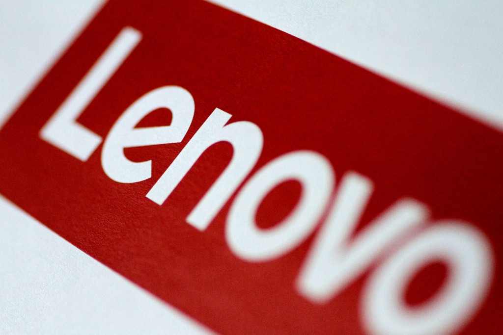 The Lenovo logo is seen in this illustration photo January 22, 2018.      REUTERS/Thomas White/Illustration/File Photo