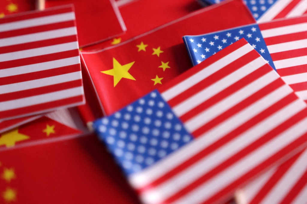 U.S. and Chinese flags are seen in this illustration. (Reuters)