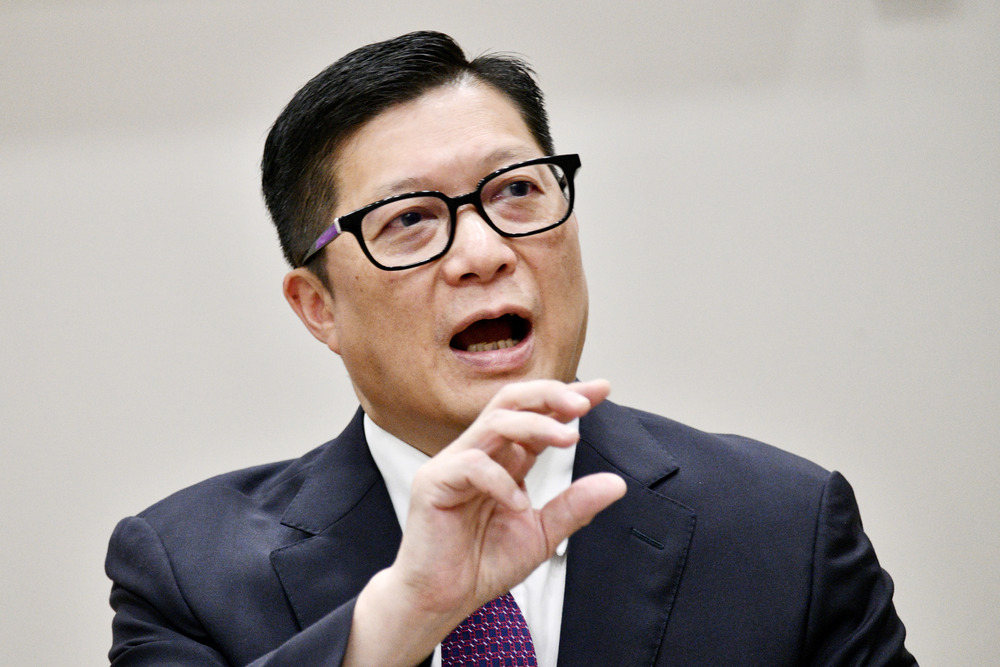 Secretary for Security Chris Tang Ping-keung. Secretary for Security Chris Tang Ping-keung.