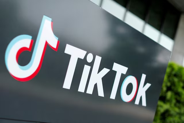 The TikTok logo is pictured outside the company's U.S. head office in Culver City, California, U.S., September 15, 2020. REUTERS/Mike Blake//File Photo