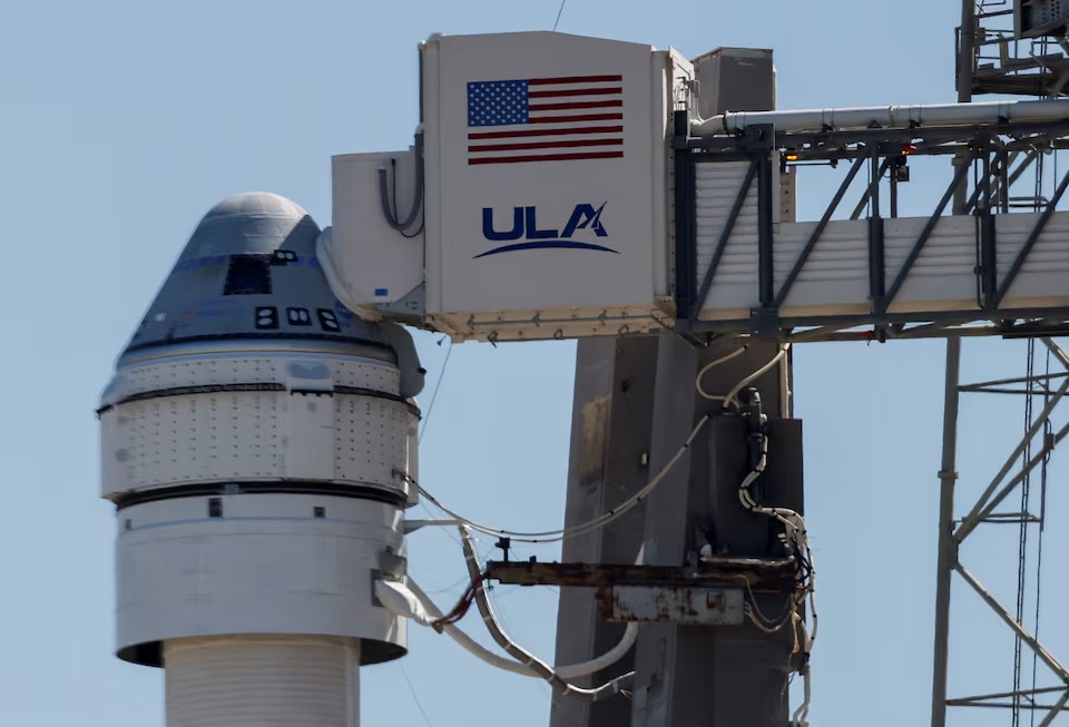 Boeing's Starliner spacecraft, aboard a United Launch Alliance Atlas 5 rocket, is prepared for launch of the Starliner-1 Crew Flight Test (CFT), in Cape Canaveral, Florida, U.S., May 5, 2024. REUTERS/Joe Skipper Boeing's Starliner spacecraft, aboard a United Launch Alliance Atlas 5 rocket, is prepared for launch of the Starliner-1 Crew Flight Test (CFT), in Cape Canaveral, Florida, U.S., May 5, 2024. REUTERS/Joe Skipper