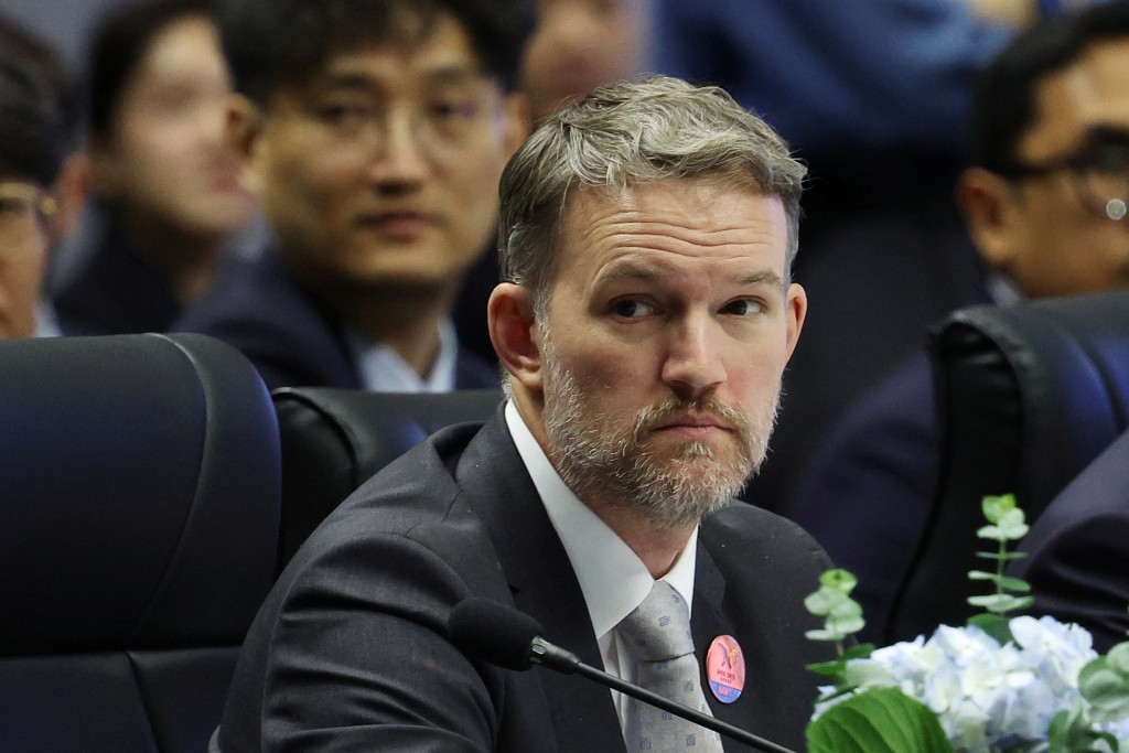 U.S. Trade Representative Jamieson Greer attends the opening ceremony of APEC Ministers Responsible for Trade Meeting at International Convention Center in Seogwipo on Jeju island, South Korea, May 15, 2025.   REUTERS/Kim Hong-Ji