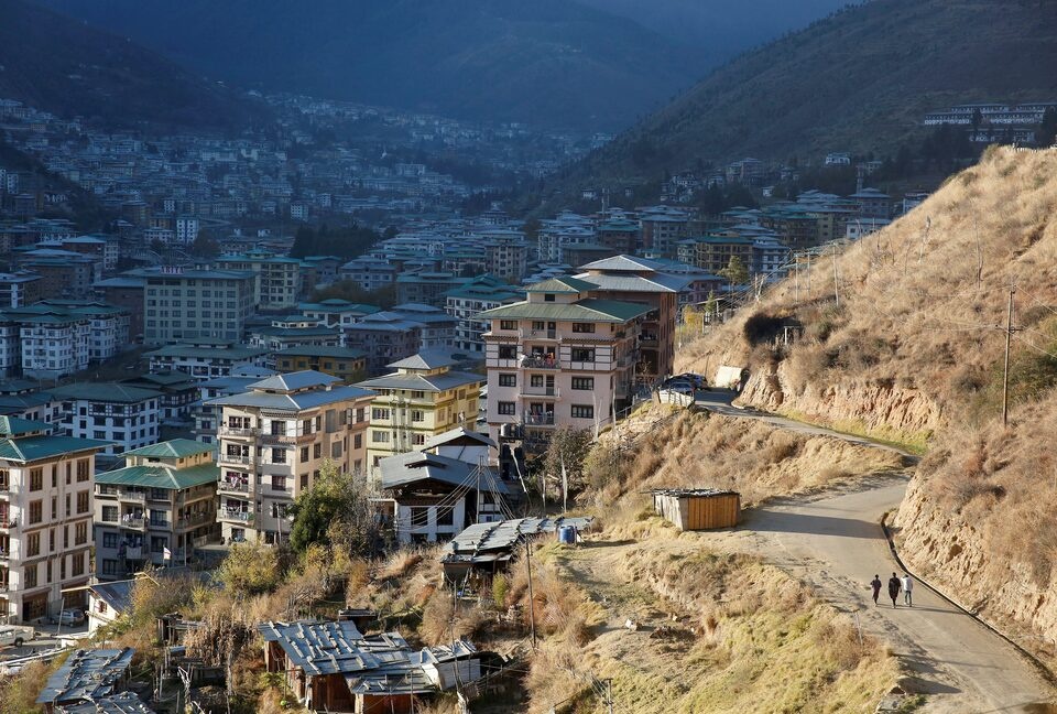  A general view of housing in the capital city of Thimphu, Bhutan, December 11, 2017. REUTERS/Cathal McNaughton