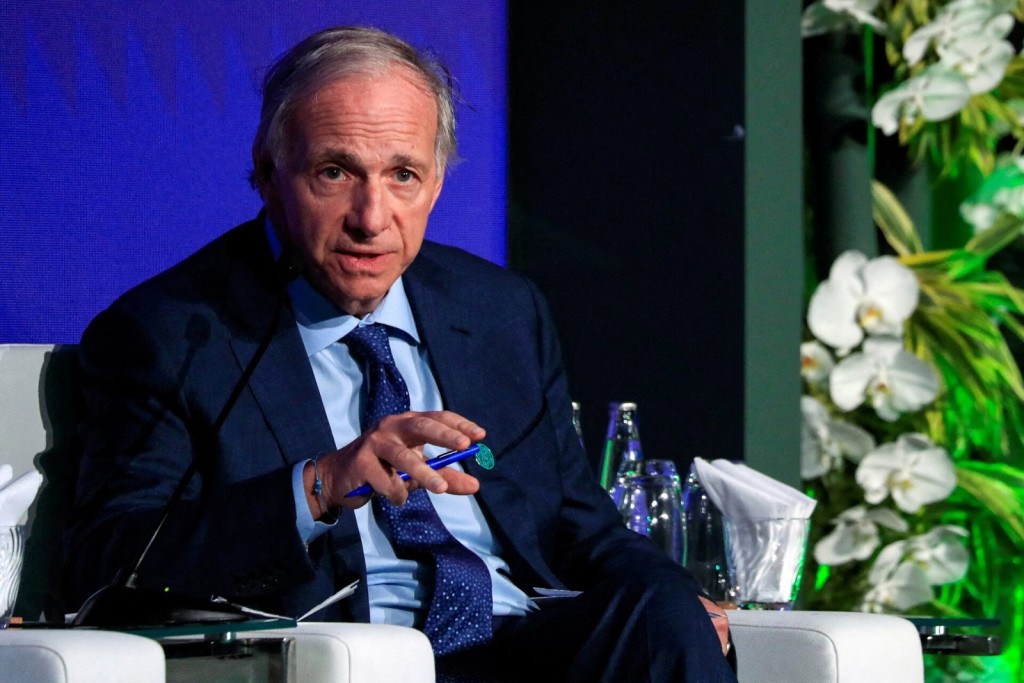 Ray Dalio, the founder of Bridgewater Associates, addresses the panel session at the Business and Philanthropy Forum, during the United Nations Climate Change COP28 conference in Dubai, United Arab Emirates, December 2, 2023. REUTERS