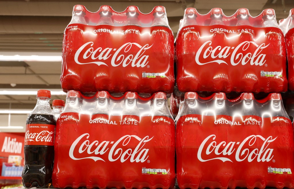 Bottles of Coca-Cola are displayed at a supermarket of Swiss retailer Denner in Glattbrugg, Switzerland June 26, 2020. REUTERS