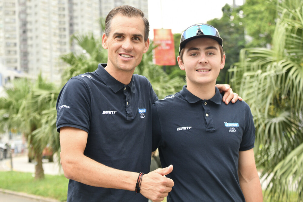 Zdenek Stybar (left) and Hamish Mckenzie (right).