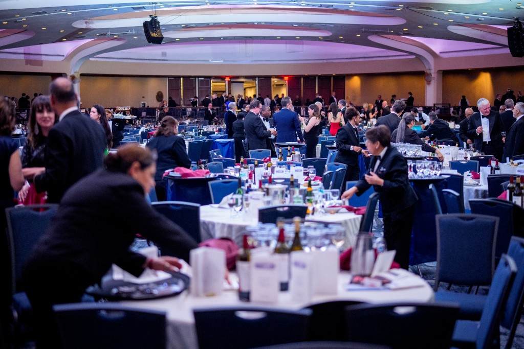 Members of the audience file out of the ballroom after a shooting incident at the annual White House Correspondents Association Dinner April 25, 2026 in Washington, DC. (AFP)