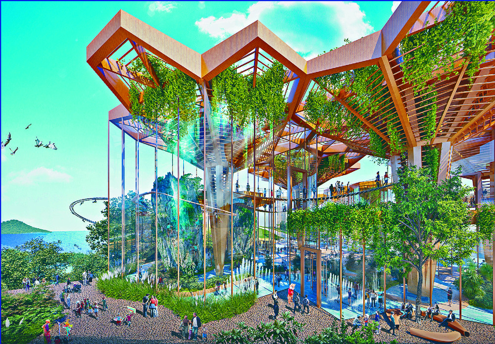 Ocean Park's repositioning plan includes building 20 new attractions and refurbishing 10 existing draws, says Leo Kung at a news conference with Secretary for Commerce and Economic Development Edward Yau. Ocean Park's repositioning plan includes building 20 new attractions and refurbishing 10 existing draws, says Leo Kung at a news conference with Secretary for Commerce and Economic Development Edward Yau.