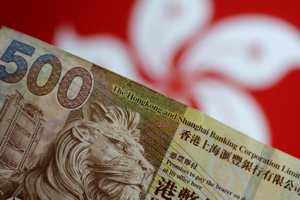 A Hong Kong dollar note is seen in this illustration photo. REUTERS
