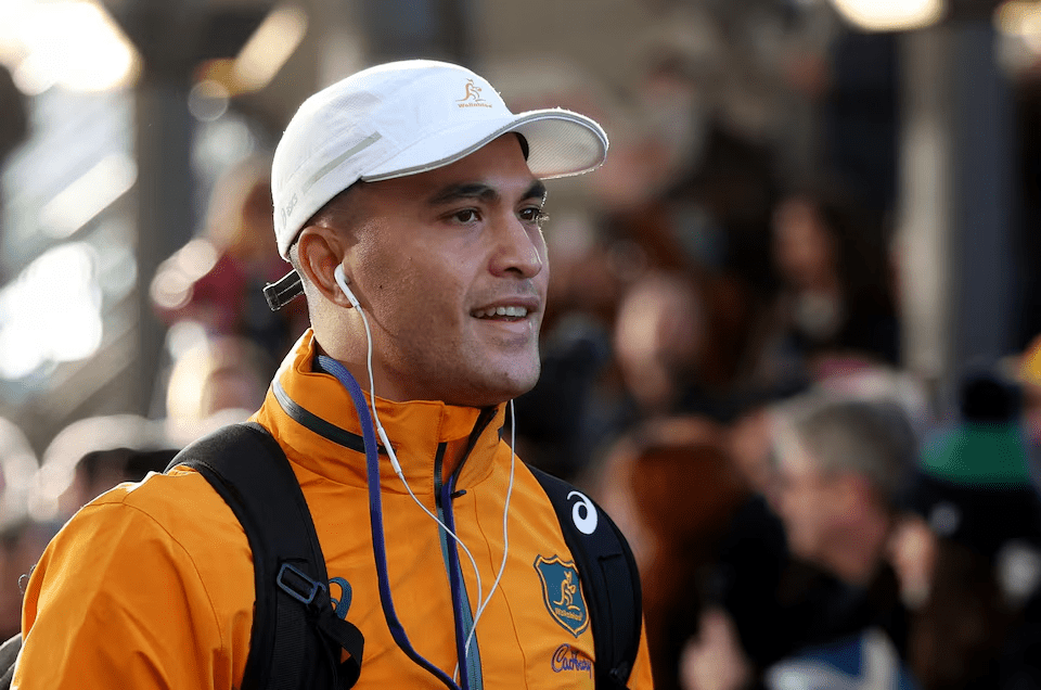 Rugby Union - Autumn Internationals - Scotland v Australia - Scottish Gas Murrayfield Stadium, Edinburgh, Scotland, Britain - November 24, 2024 Australia's Joseph Suaalii arrives before the match REUTERS/Russell Cheyne/File Photo