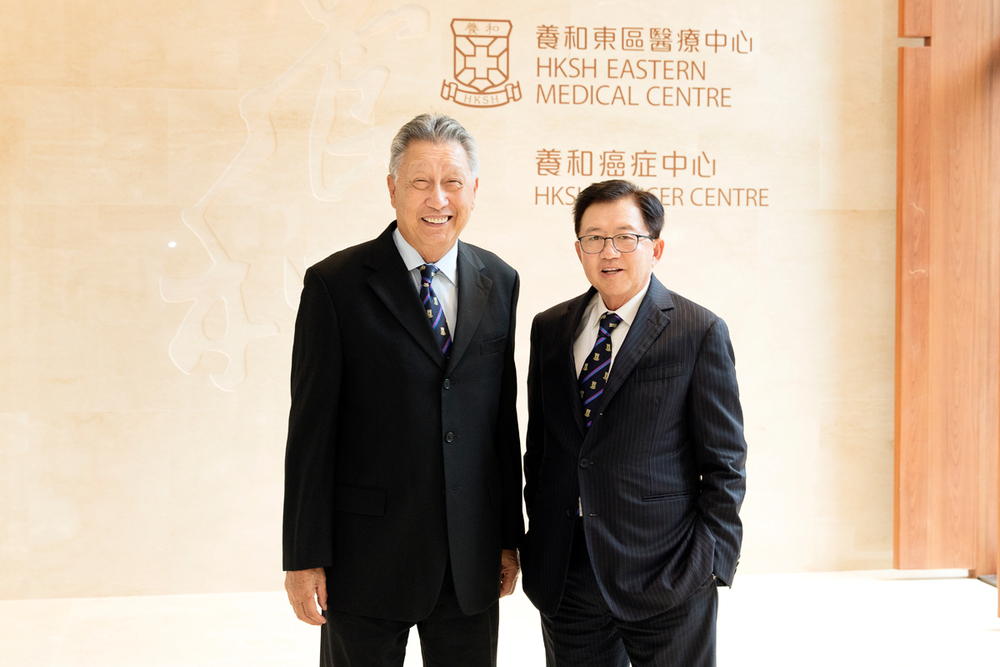 Dr Walton LI (right), Chief Executive Officer, together with Mr Wyman LI (left), Chief Operating Officer of HKSH Medical Group, drive the continuous development of HKSH into the next century