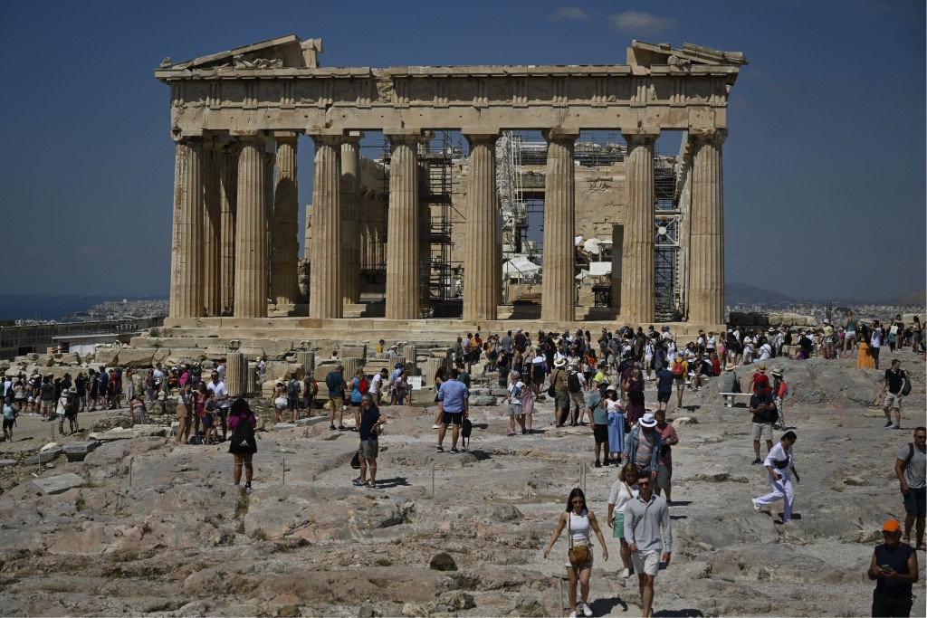 The Acropolis archaeological site in Athens, Greece. (AFP/File)