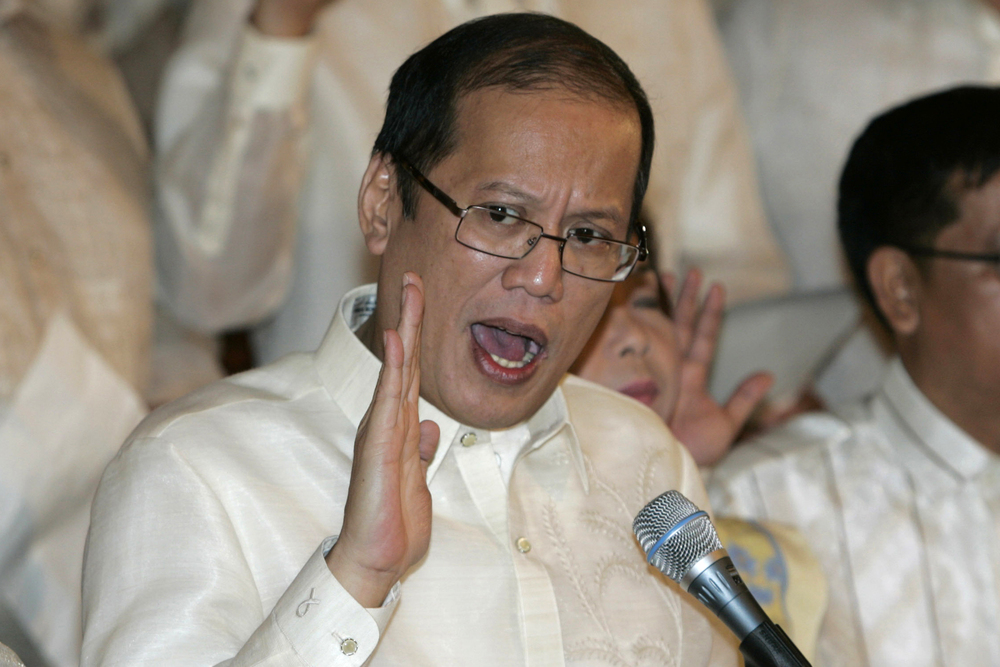 Former Philippine President Benigno Aquino, who died yesterday aged 61. Right, with a portrait of his mother, former President Corazon Aquino. AP Former Philippine President Benigno Aquino, who died yesterday aged 61. Right, with a portrait of his mother, former President Corazon Aquino. AP