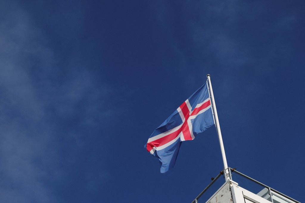 An Icelandic flag flutters on a building after Iceland rejected EU accession talks in a close-fought referendum in Reykjavik, Iceland, August 30, 2026. (Reuters)