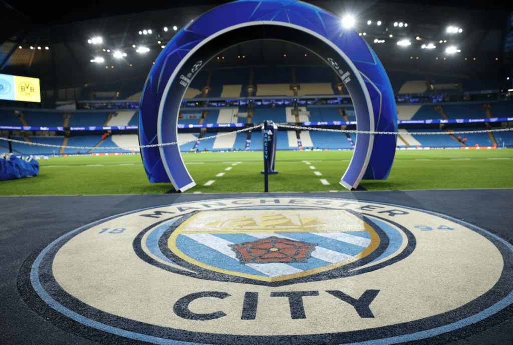 Soccer Football - UEFA Champions League - Manchester City v Borussia Dortmund - Etihad Stadium, Manchester, Britain - November 5, 2025 General view inside the stadium before the match REUTERS/Phil Noble/File Photo