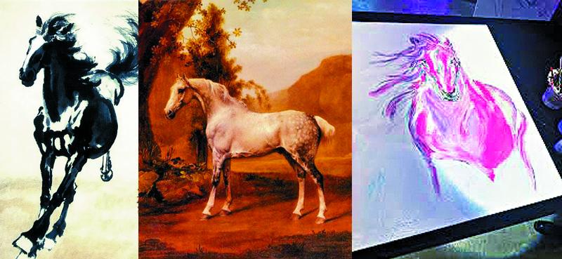 Animal art transcends both time and national boundaries, as  works from Xu Beihong, George Stubbs and local artist Simon Ma show.